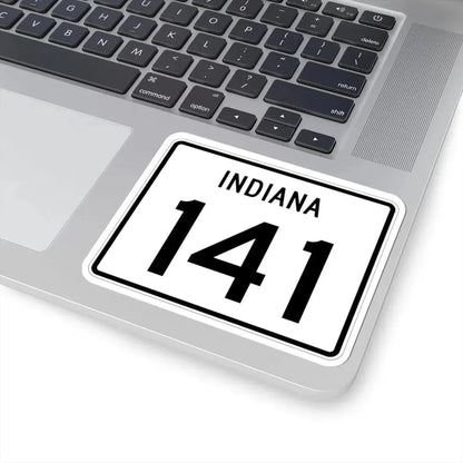 Indiana 141 (Indiana) (Road Sign) STICKER Vinyl Kiss-Cut Decal - The Sticker Space