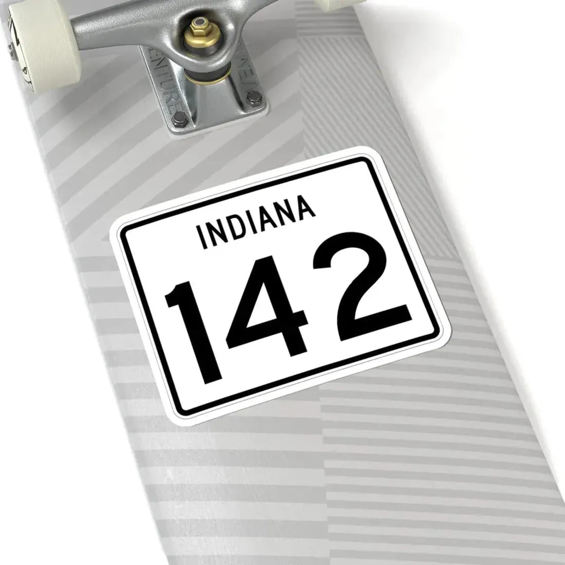 Indiana 142 (Indiana) (Road Sign) STICKER Vinyl Kiss-Cut Decal - The Sticker Space