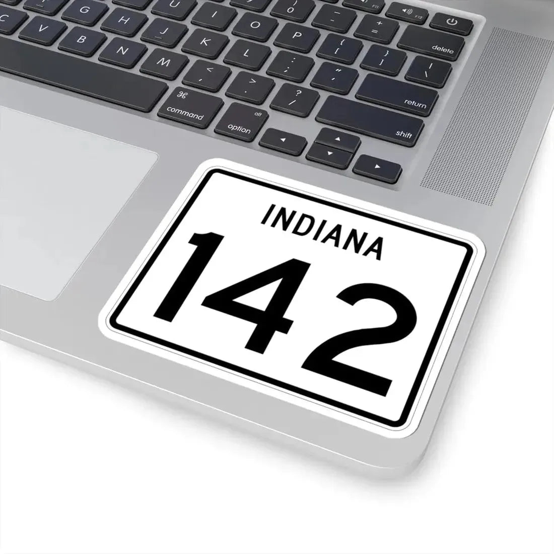Indiana 142 (Indiana) (Road Sign) STICKER Vinyl Kiss-Cut Decal - The Sticker Space