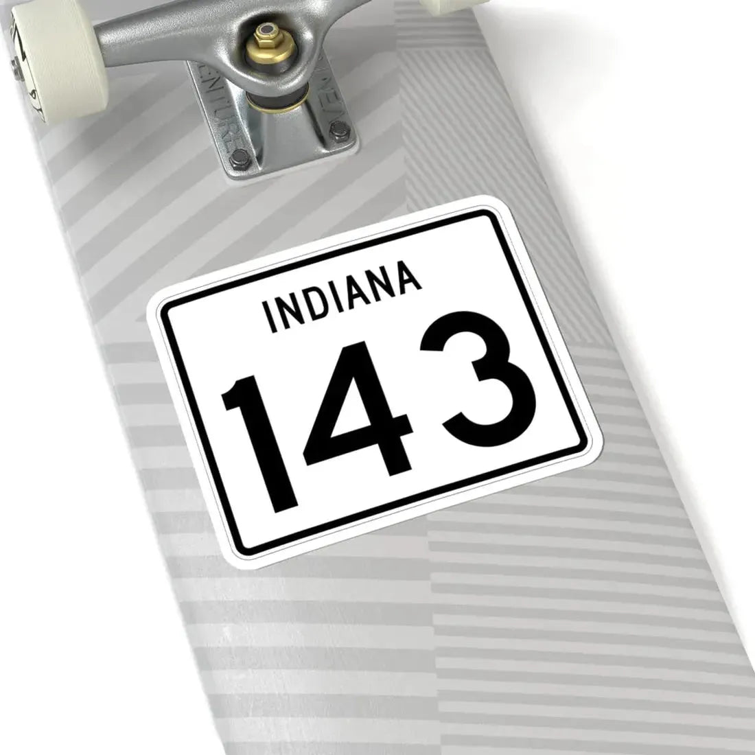 Indiana 143 (Indiana) (Road Sign) STICKER Vinyl Kiss-Cut Decal - The Sticker Space