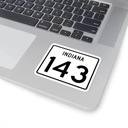 Indiana 143 (Indiana) (Road Sign) STICKER Vinyl Kiss-Cut Decal - The Sticker Space