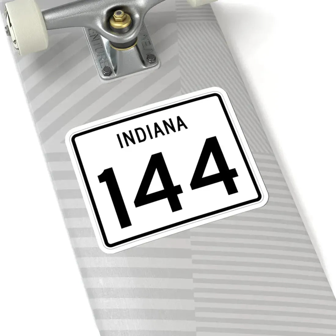 Indiana 144 (Indiana) (Road Sign) STICKER Vinyl Kiss-Cut Decal - The Sticker Space