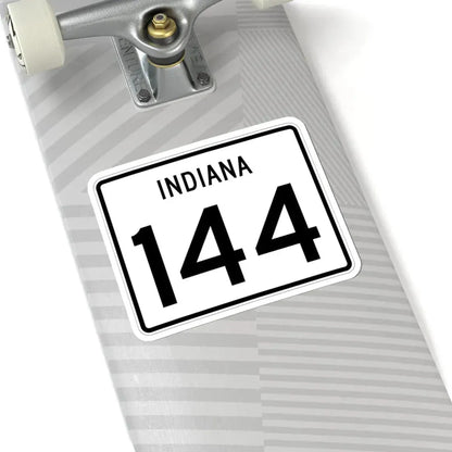 Indiana 144 (Indiana) (Road Sign) STICKER Vinyl Kiss-Cut Decal - The Sticker Space