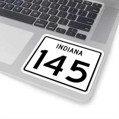 Indiana 145 (Indiana) (Road Sign) STICKER Vinyl Kiss-Cut Decal - The Sticker Space