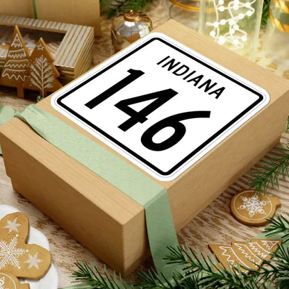 Indiana 146 1955 (Indiana) (Road Sign) STICKER Vinyl Kiss-Cut Decal - The Sticker Space