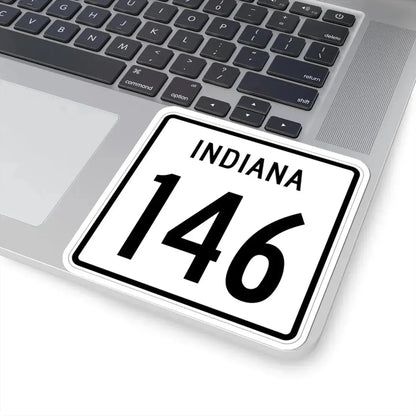 Indiana 146 1955 (Indiana) (Road Sign) STICKER Vinyl Kiss-Cut Decal - The Sticker Space