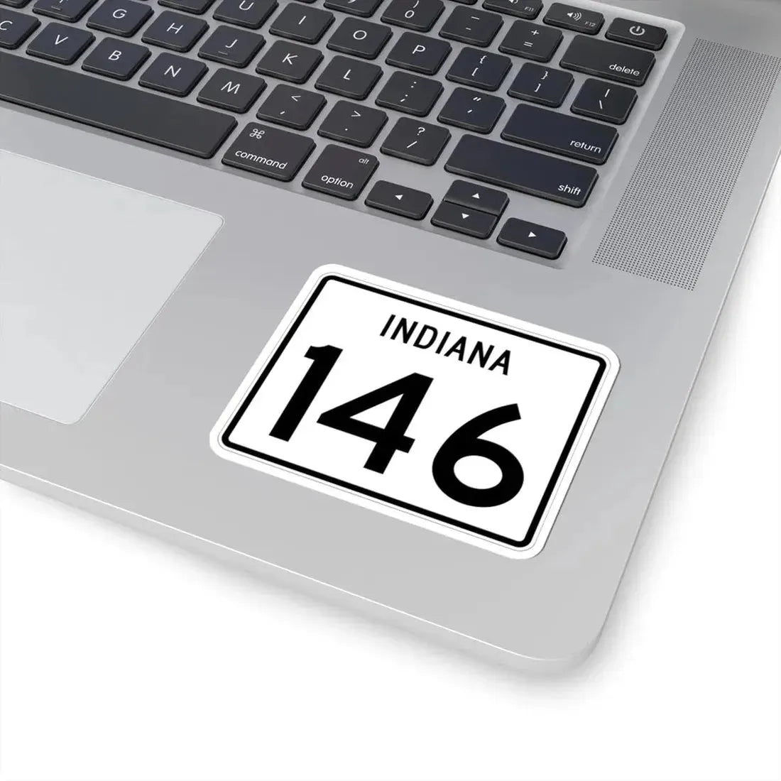 Indiana 146 (Indiana) (Road Sign) STICKER Vinyl Kiss-Cut Decal - The Sticker Space