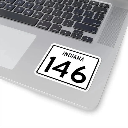 Indiana 146 (Indiana) (Road Sign) STICKER Vinyl Kiss-Cut Decal - The Sticker Space