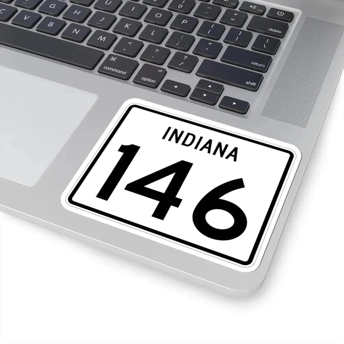 Indiana 146 (Indiana) (Road Sign) STICKER Vinyl Kiss-Cut Decal - The Sticker Space