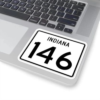 Indiana 146 (Indiana) (Road Sign) STICKER Vinyl Kiss-Cut Decal - The Sticker Space