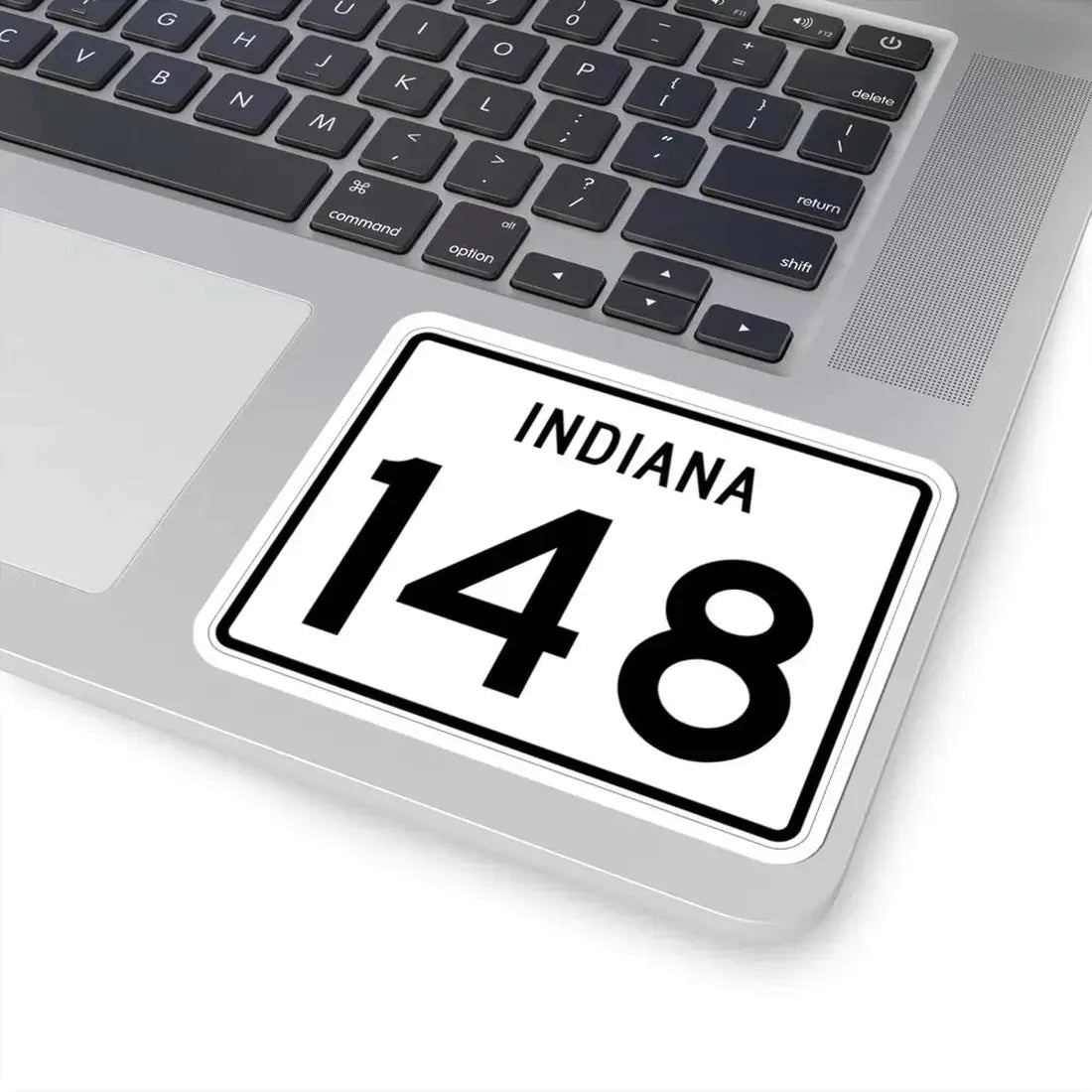Indiana 148 (Indiana) (Road Sign) STICKER Vinyl Kiss-Cut Decal - The Sticker Space
