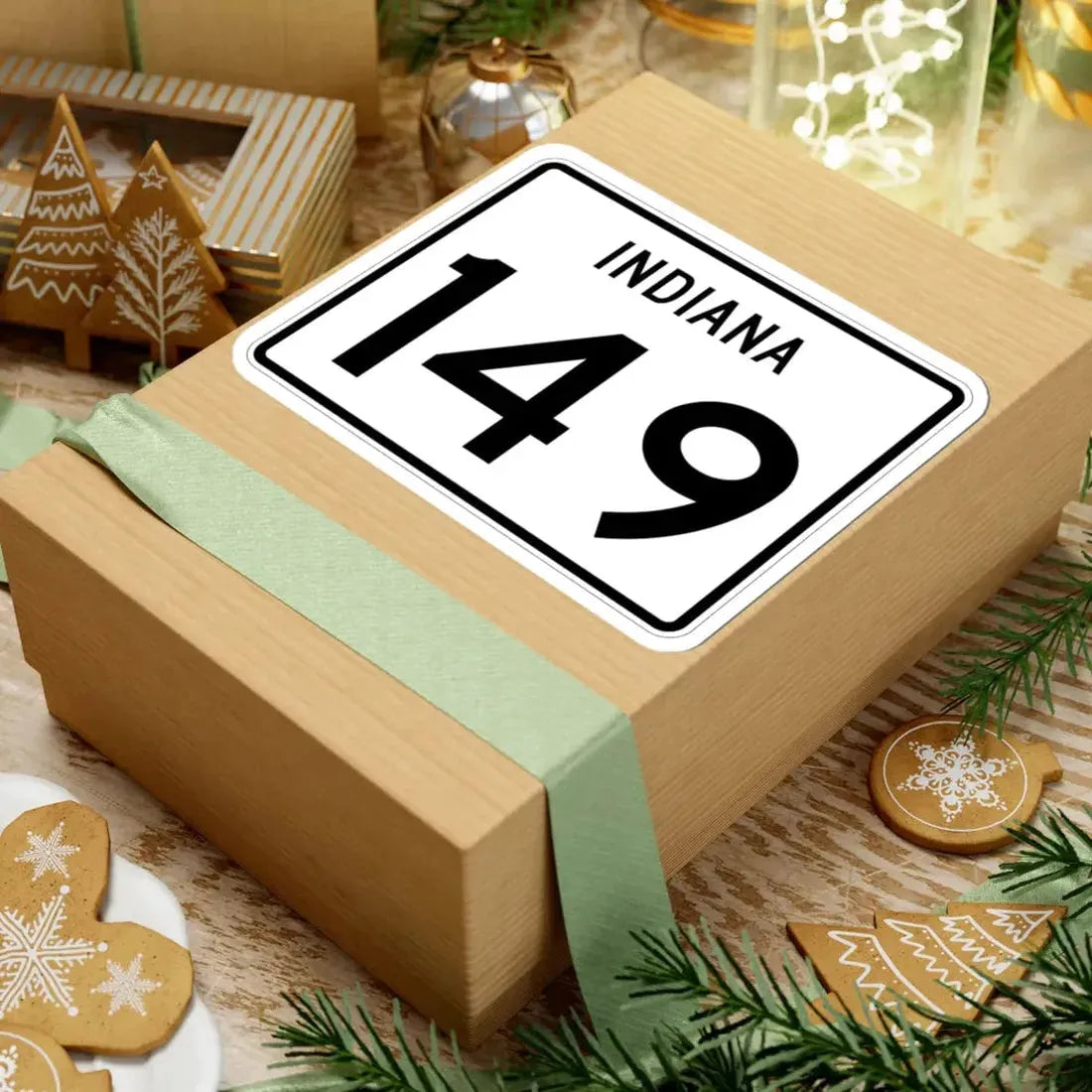Indiana 149 (Indiana) (Road Sign) STICKER Vinyl Kiss-Cut Decal - The Sticker Space