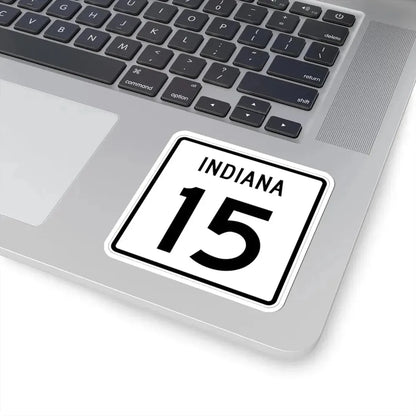 Indiana 15 (Indiana) (Road Sign) STICKER Vinyl Kiss-Cut Decal - The Sticker Space