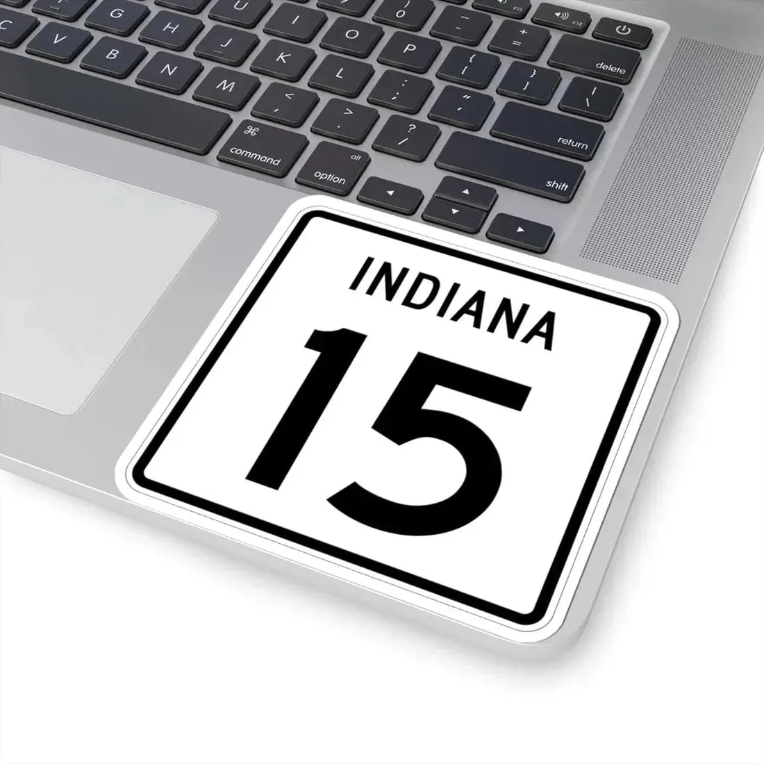 Indiana 15 (Indiana) (Road Sign) STICKER Vinyl Kiss-Cut Decal - The Sticker Space
