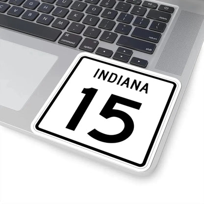 Indiana 15 (Indiana) (Road Sign) STICKER Vinyl Kiss-Cut Decal - The Sticker Space