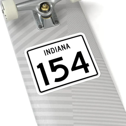 Indiana 154 (Indiana) (Road Sign) STICKER Vinyl Kiss-Cut Decal - The Sticker Space