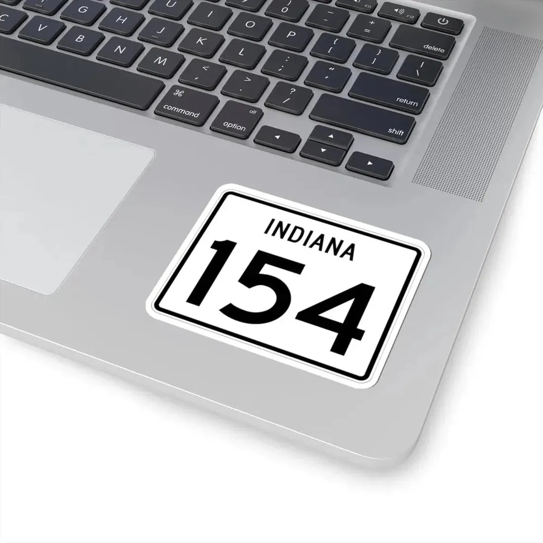 Indiana 154 (Indiana) (Road Sign) STICKER Vinyl Kiss-Cut Decal - The Sticker Space