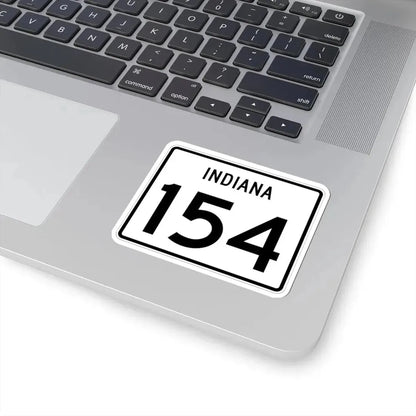 Indiana 154 (Indiana) (Road Sign) STICKER Vinyl Kiss-Cut Decal - The Sticker Space