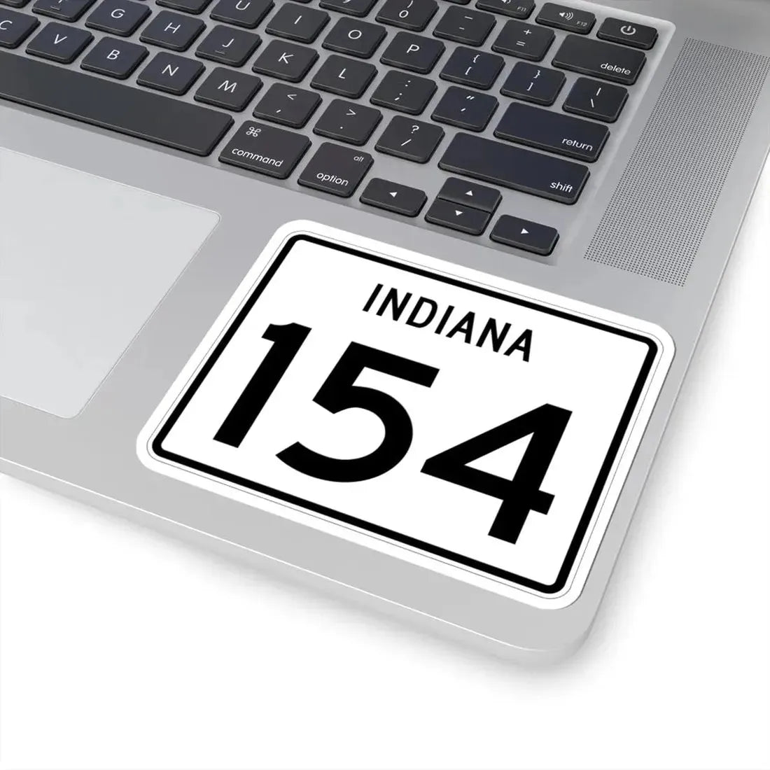 Indiana 154 (Indiana) (Road Sign) STICKER Vinyl Kiss-Cut Decal - The Sticker Space