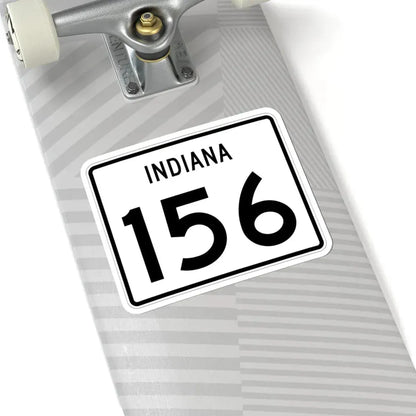Indiana 156 (Indiana) (Road Sign) STICKER Vinyl Kiss-Cut Decal - The Sticker Space