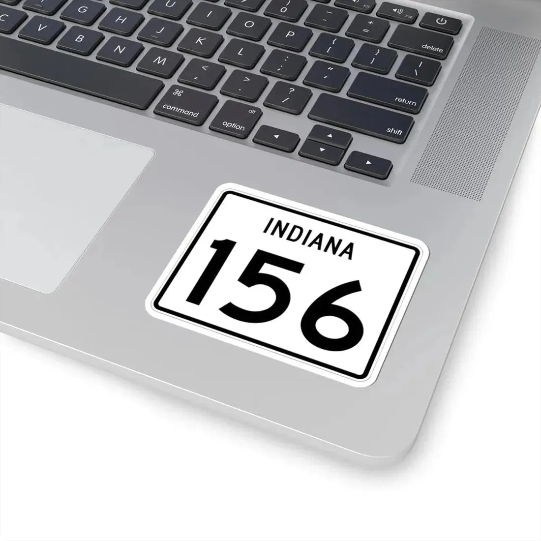 Indiana 156 (Indiana) (Road Sign) STICKER Vinyl Kiss-Cut Decal - The Sticker Space