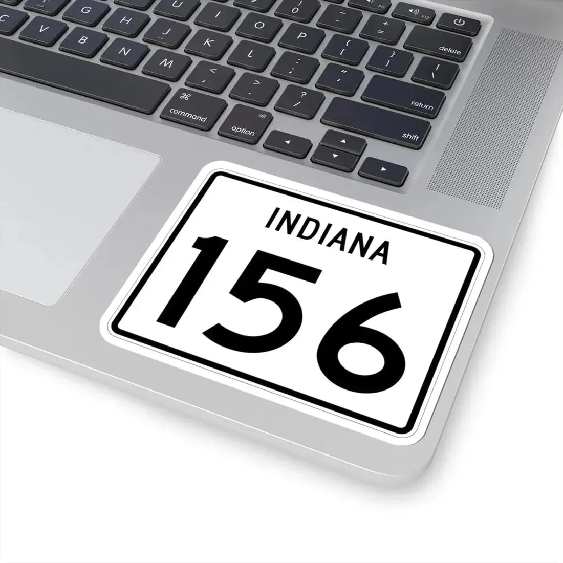 Indiana 156 (Indiana) (Road Sign) STICKER Vinyl Kiss-Cut Decal - The Sticker Space