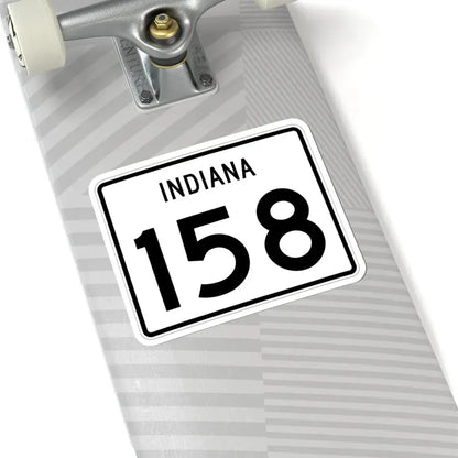 Indiana 158 (Indiana) (Road Sign) STICKER Vinyl Kiss-Cut Decal - The Sticker Space