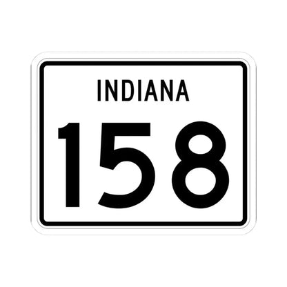 Indiana 158 (Indiana) (Road Sign) STICKER Vinyl Kiss-Cut Decal - The Sticker Space