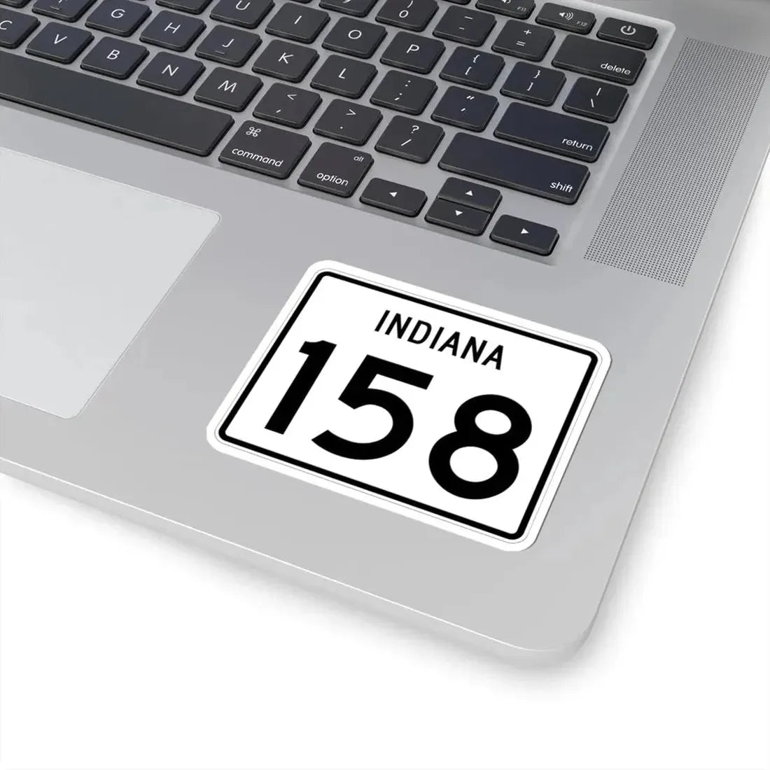 Indiana 158 (Indiana) (Road Sign) STICKER Vinyl Kiss-Cut Decal - The Sticker Space