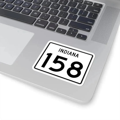 Indiana 158 (Indiana) (Road Sign) STICKER Vinyl Kiss-Cut Decal - The Sticker Space