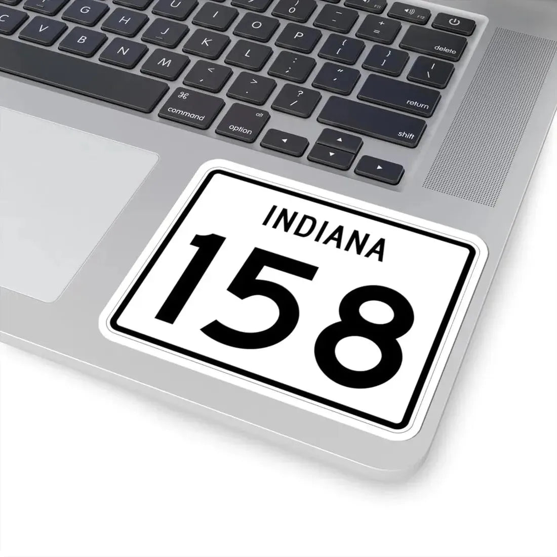 Indiana 158 (Indiana) (Road Sign) STICKER Vinyl Kiss-Cut Decal - The Sticker Space