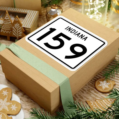 Indiana 159 (Indiana) (Road Sign) STICKER Vinyl Kiss-Cut Decal - The Sticker Space