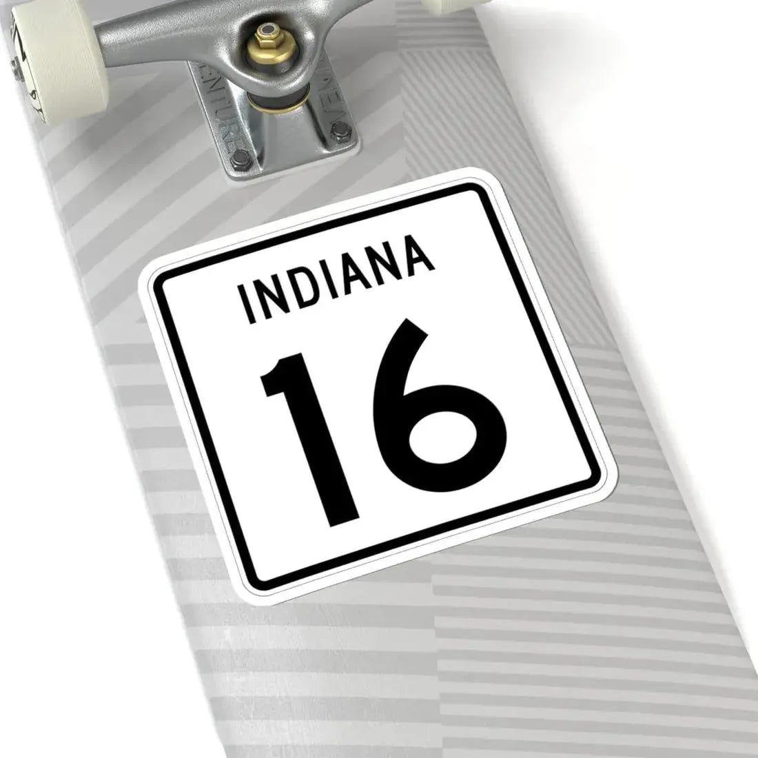 Indiana 16 (Indiana) (Road Sign) STICKER Vinyl Kiss-Cut Decal - The Sticker Space