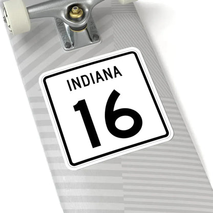 Indiana 16 (Indiana) (Road Sign) STICKER Vinyl Kiss-Cut Decal - The Sticker Space
