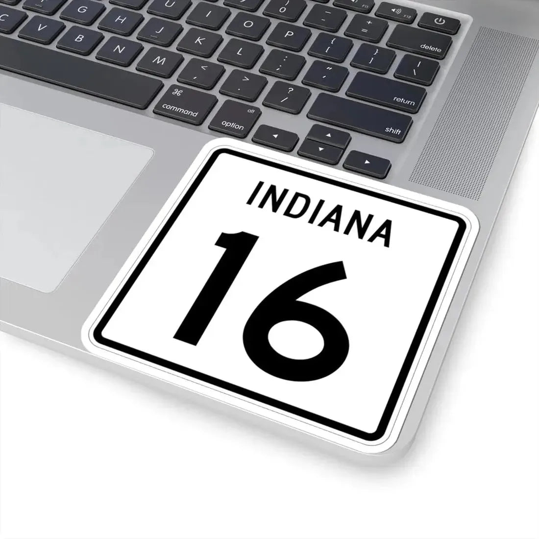 Indiana 16 (Indiana) (Road Sign) STICKER Vinyl Kiss-Cut Decal - The Sticker Space