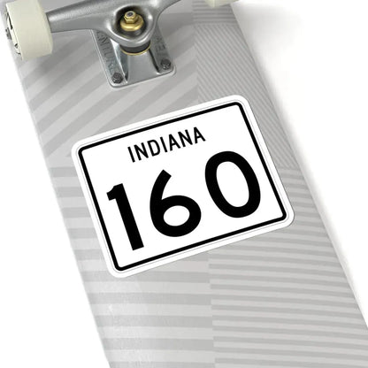 Indiana 160 (Indiana) (Road Sign) STICKER Vinyl Kiss-Cut Decal - The Sticker Space