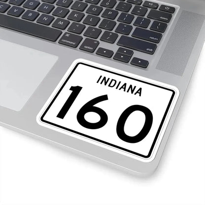 Indiana 160 (Indiana) (Road Sign) STICKER Vinyl Kiss-Cut Decal - The Sticker Space