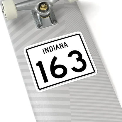 Indiana 163 (Indiana) (Road Sign) STICKER Vinyl Kiss-Cut Decal - The Sticker Space