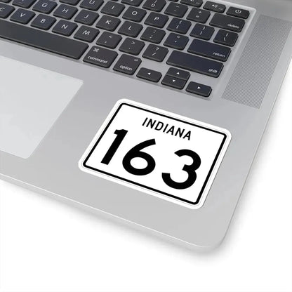 Indiana 163 (Indiana) (Road Sign) STICKER Vinyl Kiss-Cut Decal - The Sticker Space
