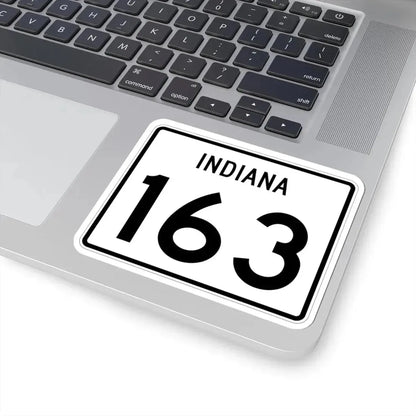 Indiana 163 (Indiana) (Road Sign) STICKER Vinyl Kiss-Cut Decal - The Sticker Space