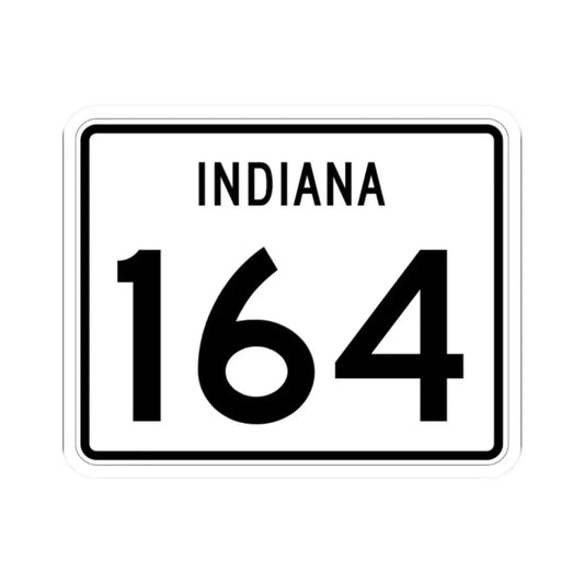 Indiana 164 (Indiana) (Road Sign) STICKER Vinyl Kiss-Cut Decal 2 Inch White - The Sticker Space
