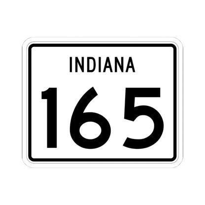 Indiana 165 (Indiana) (Road Sign) STICKER Vinyl Kiss-Cut Decal 4 Inch White - The Sticker Space