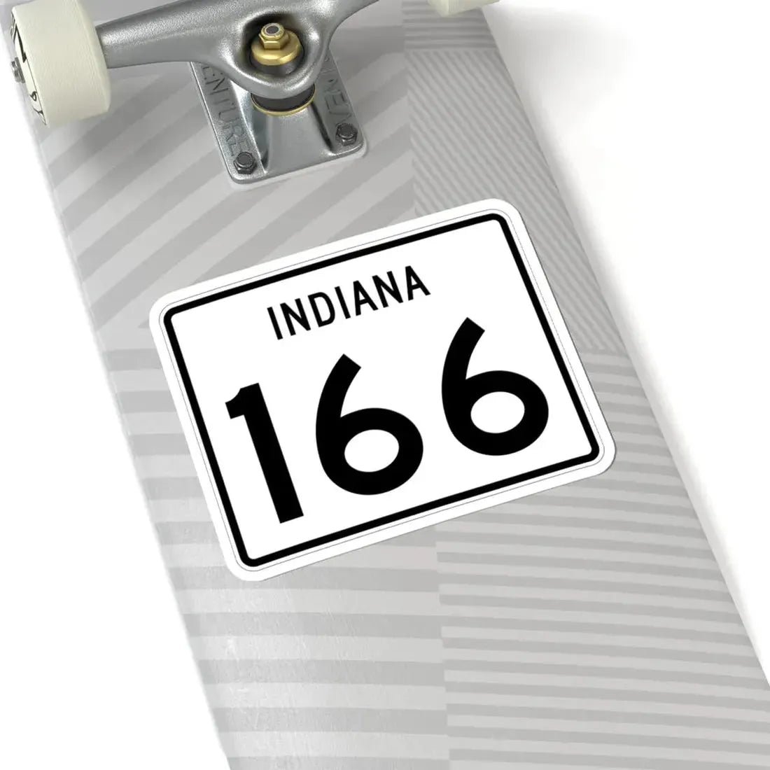 Indiana 166 (Indiana) (Road Sign) STICKER Vinyl Kiss-Cut Decal - The Sticker Space