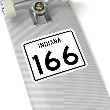 Indiana 166 (Indiana) (Road Sign) STICKER Vinyl Kiss-Cut Decal - The Sticker Space