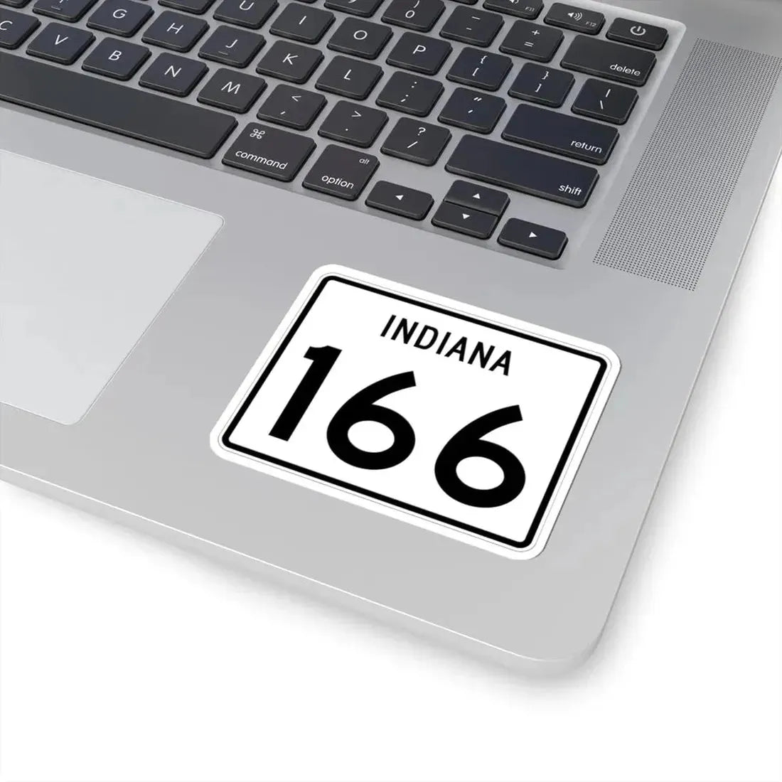 Indiana 166 (Indiana) (Road Sign) STICKER Vinyl Kiss-Cut Decal - The Sticker Space