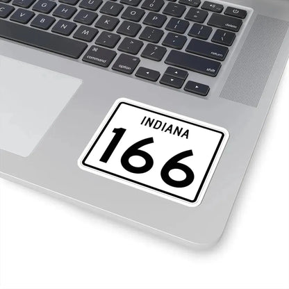 Indiana 166 (Indiana) (Road Sign) STICKER Vinyl Kiss-Cut Decal - The Sticker Space