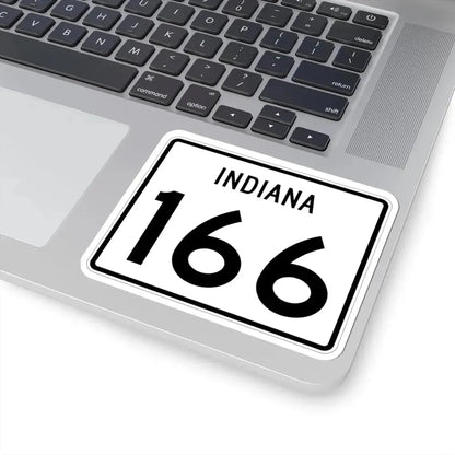 Indiana 166 (Indiana) (Road Sign) STICKER Vinyl Kiss-Cut Decal - The Sticker Space