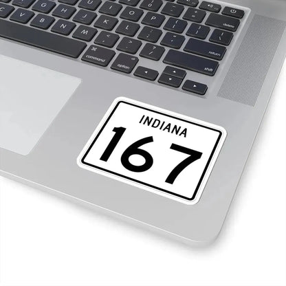 Indiana 167 (Indiana) (Road Sign) STICKER Vinyl Kiss-Cut Decal - The Sticker Space