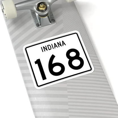 Indiana 168 (Indiana) (Road Sign) STICKER Vinyl Kiss-Cut Decal - The Sticker Space
