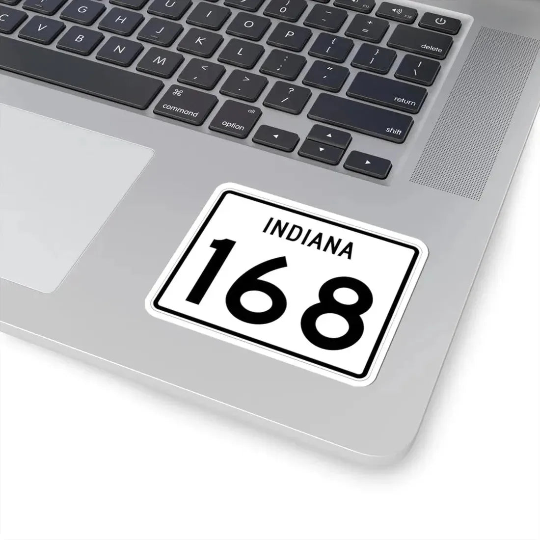 Indiana 168 (Indiana) (Road Sign) STICKER Vinyl Kiss-Cut Decal - The Sticker Space
